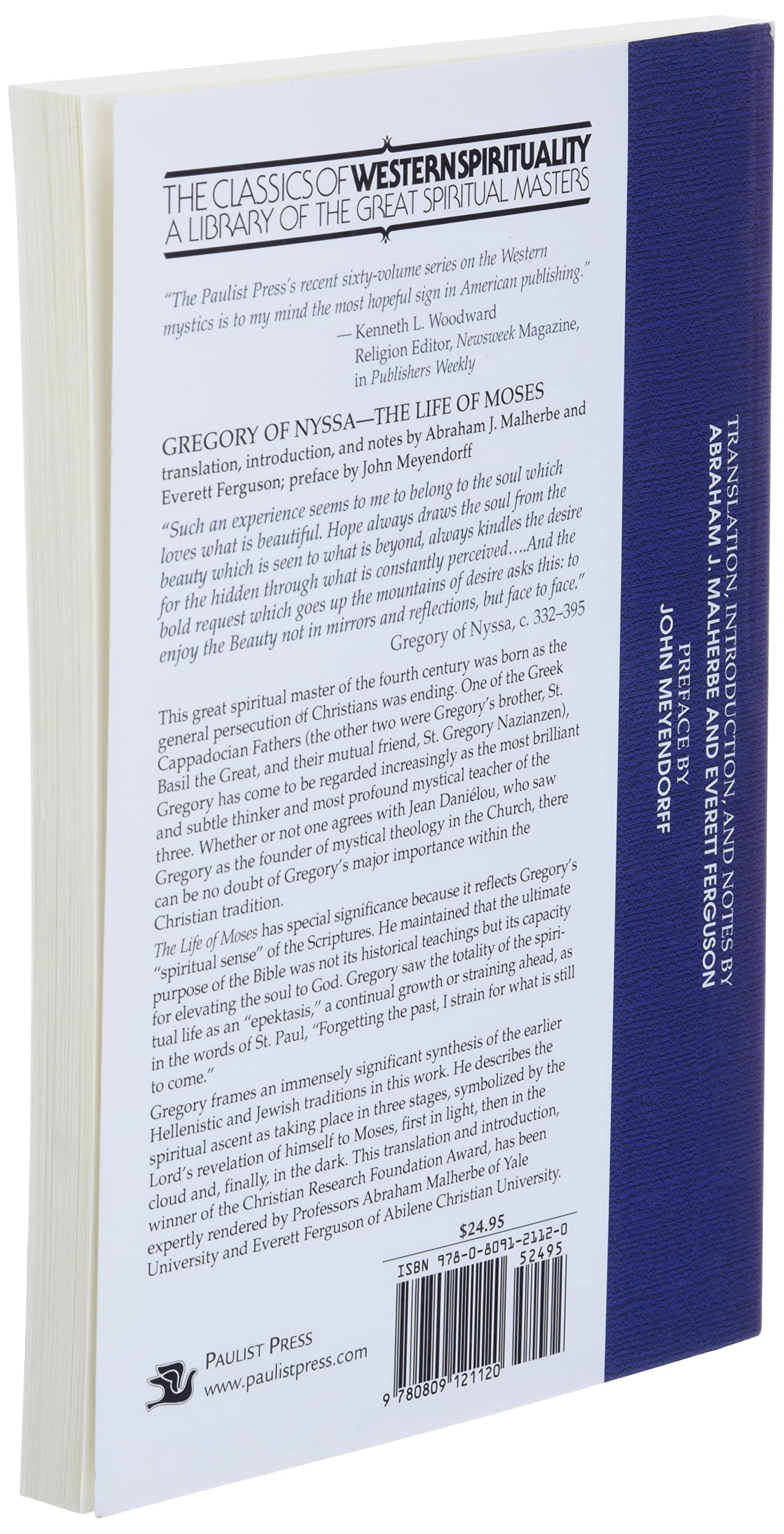 Gregory of Nyssa: The Life of Moses (Classics of Western Spirituality)