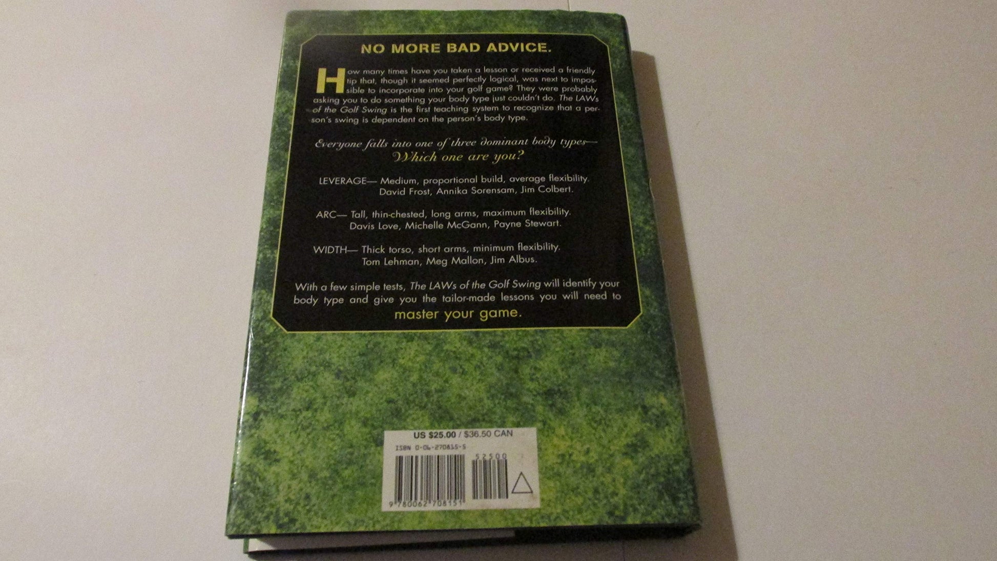 The LAWs of the Golf Swing: Body-Type Your Golf Swing and Master Your Game