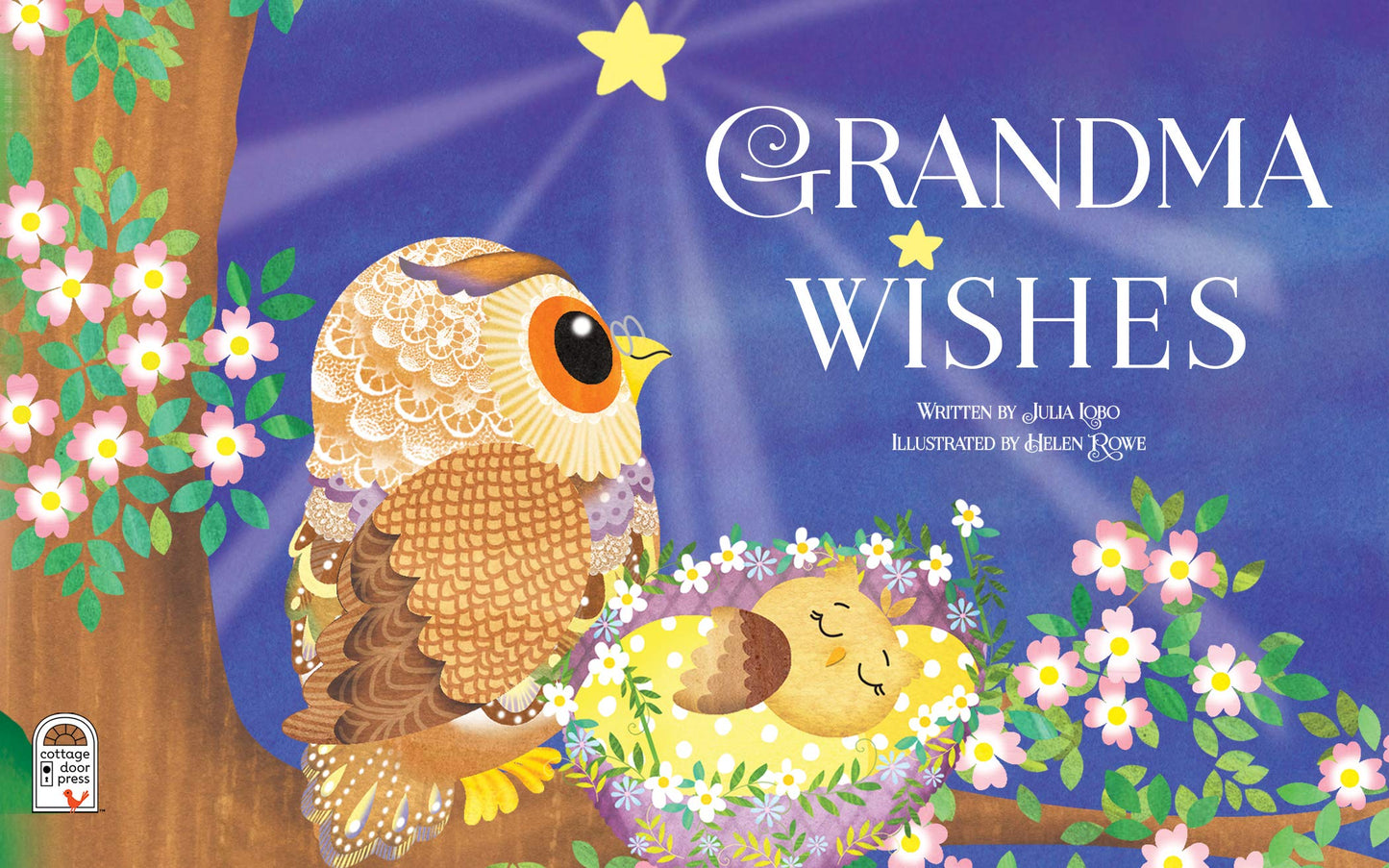 Grandma Wishes Padded Board Book And Owl Plush Gift Set
