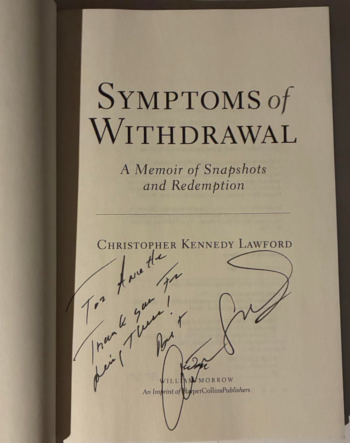 Symptoms of Withdrawal: A Memoir of Snapshots and Redemption