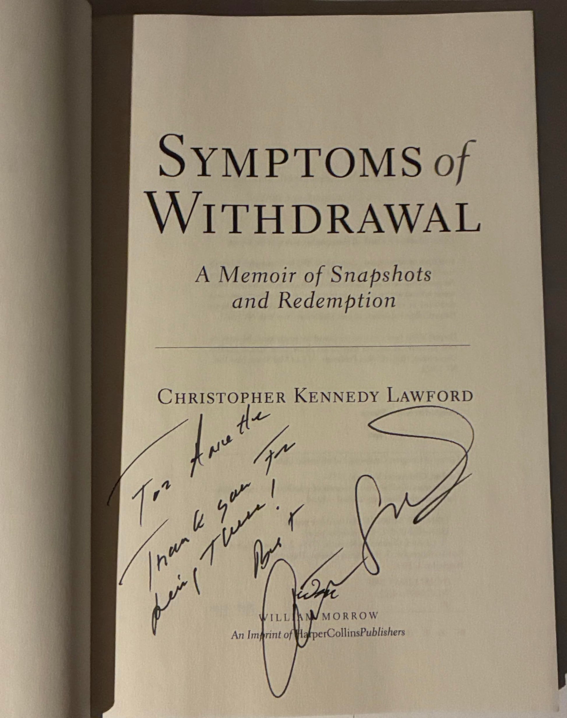 Symptoms of Withdrawal: A Memoir of Snapshots and Redemption
