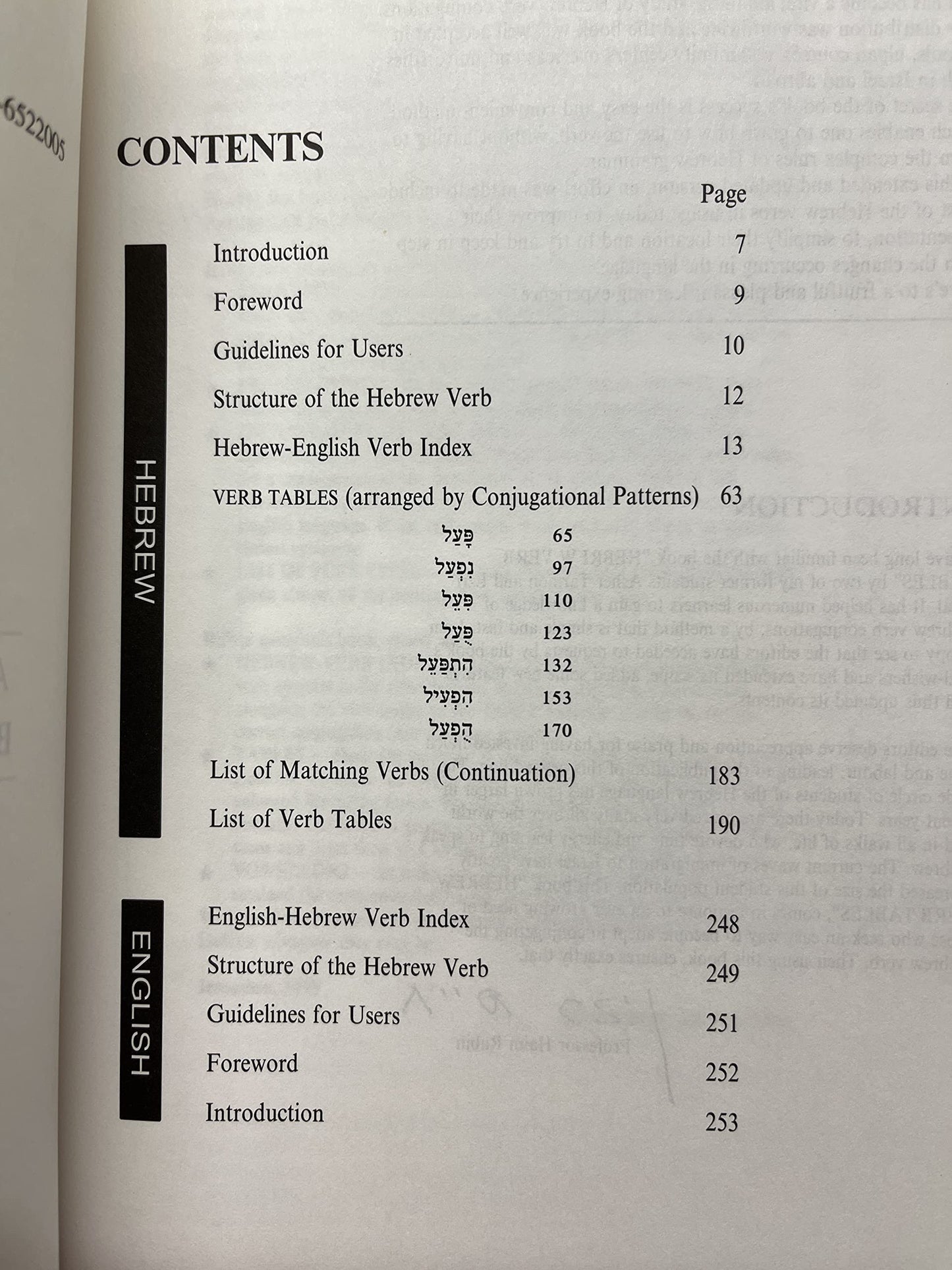 Hebrew Verb Tables