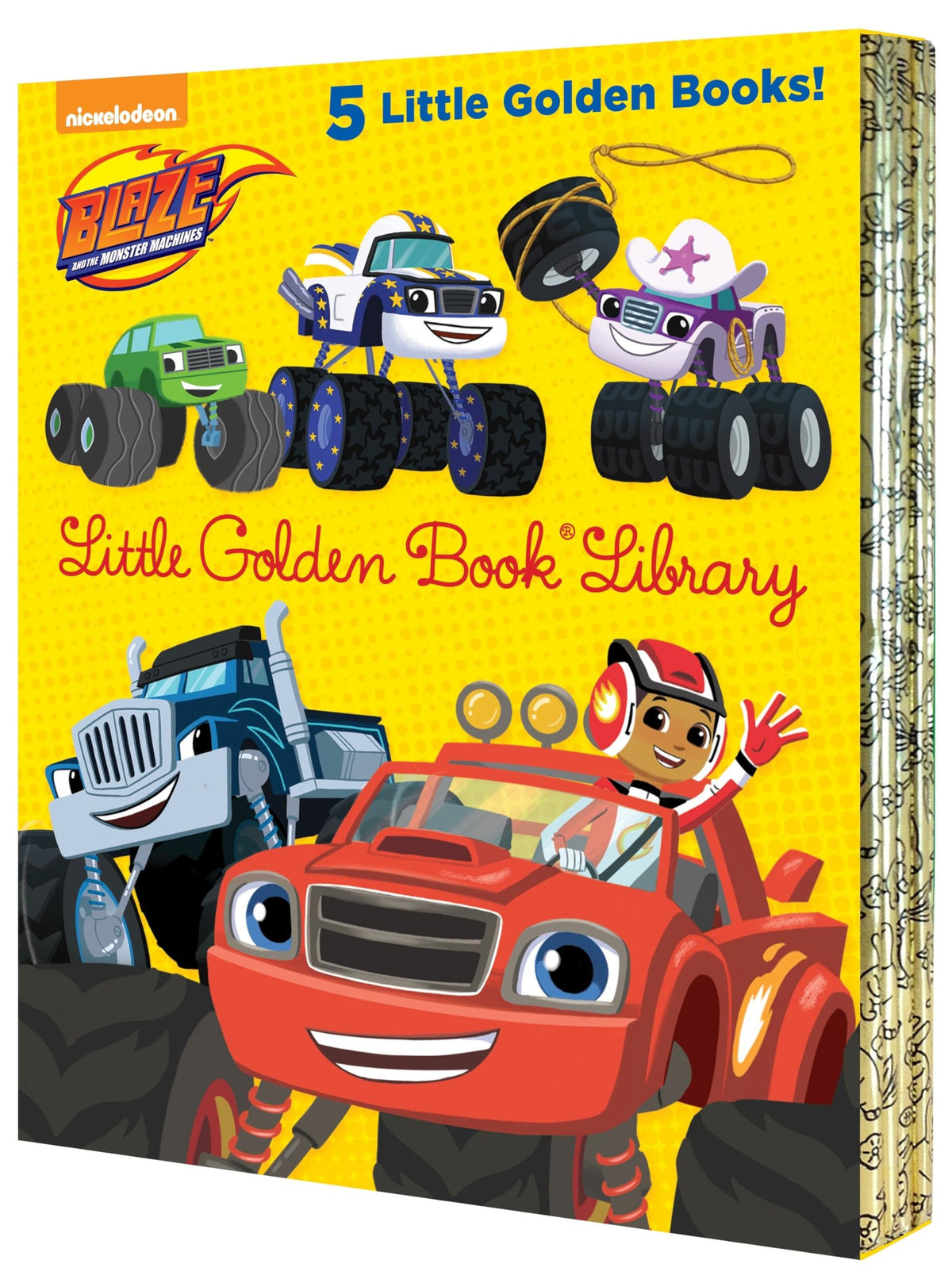 Blaze and the Monster Machines Little Golden Book Library -- 5 Little Golden Books: Five of Nickeoldeon's Blaze and the Monster Machines Little Golden Books