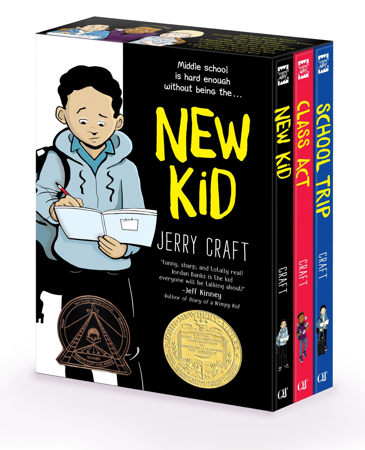 New Kid 3-Book Box Set: A Graphic Novel Collection: New Kid, Class Act, School Trip