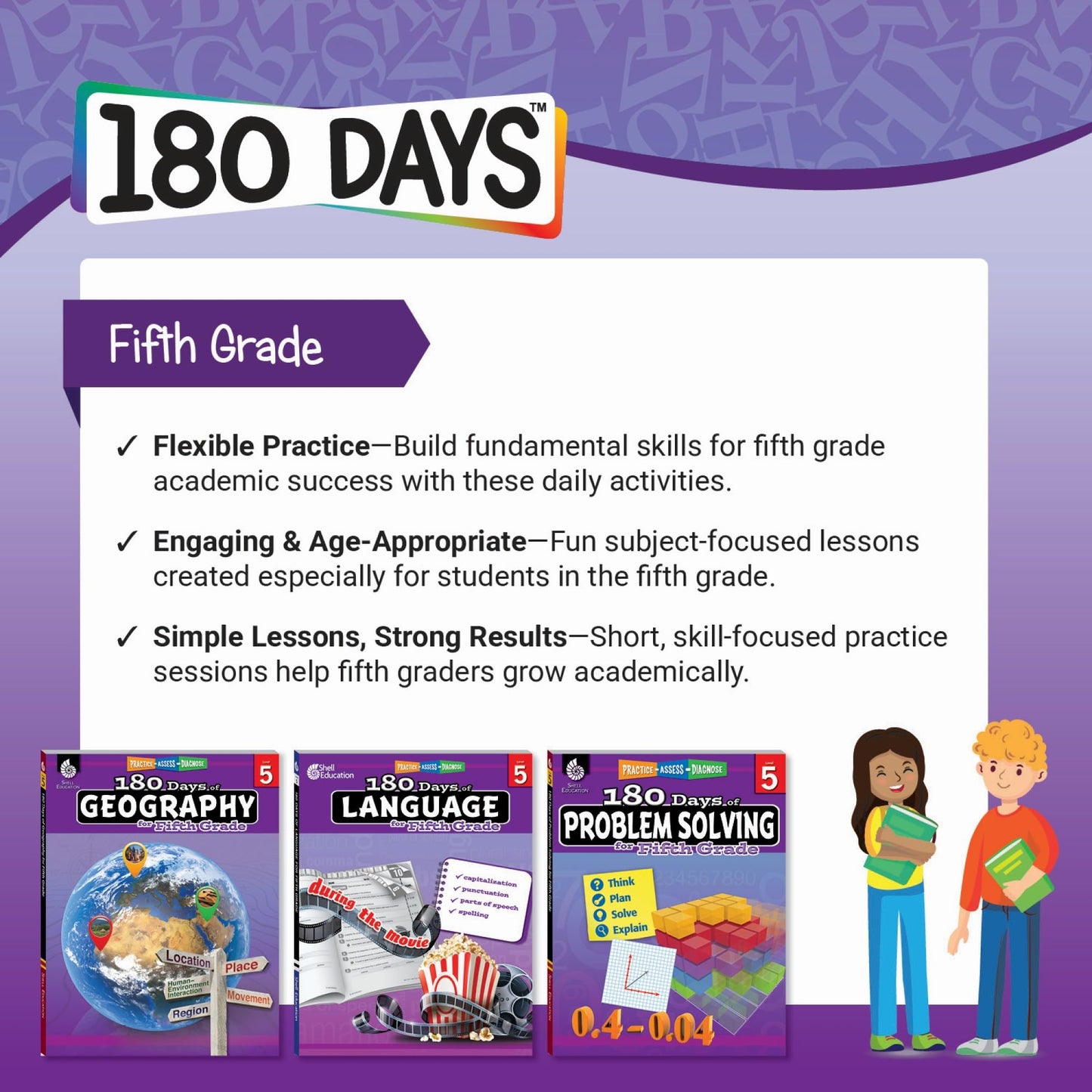 Shell Education 180 Days of Math for Fifth Grade