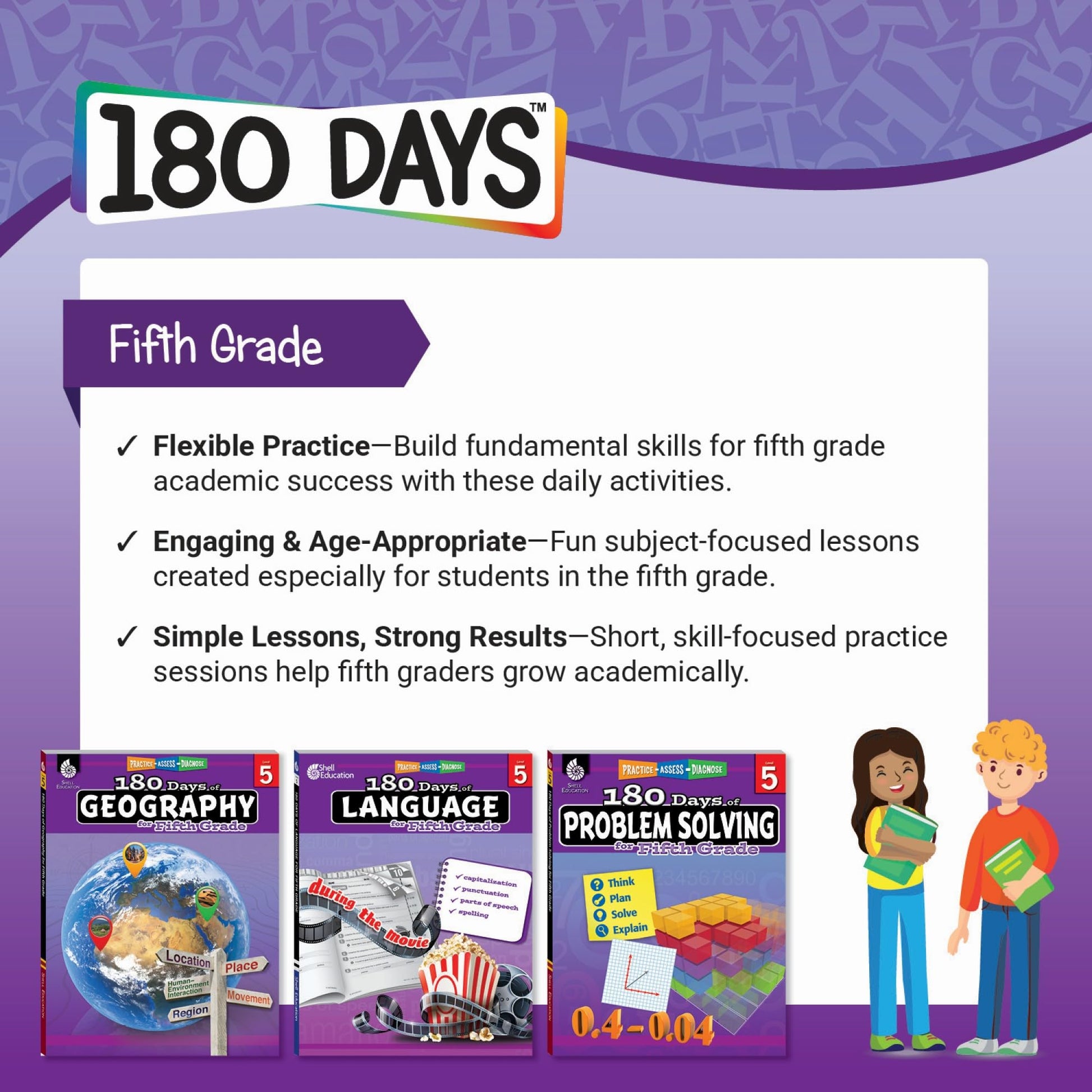 Shell Education 180 Days of Math for Fifth Grade