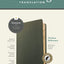 NLT Thinline Reference Bible, Filament Enabled (Genuine Leather, Olive Green, Indexed, Red Letter)