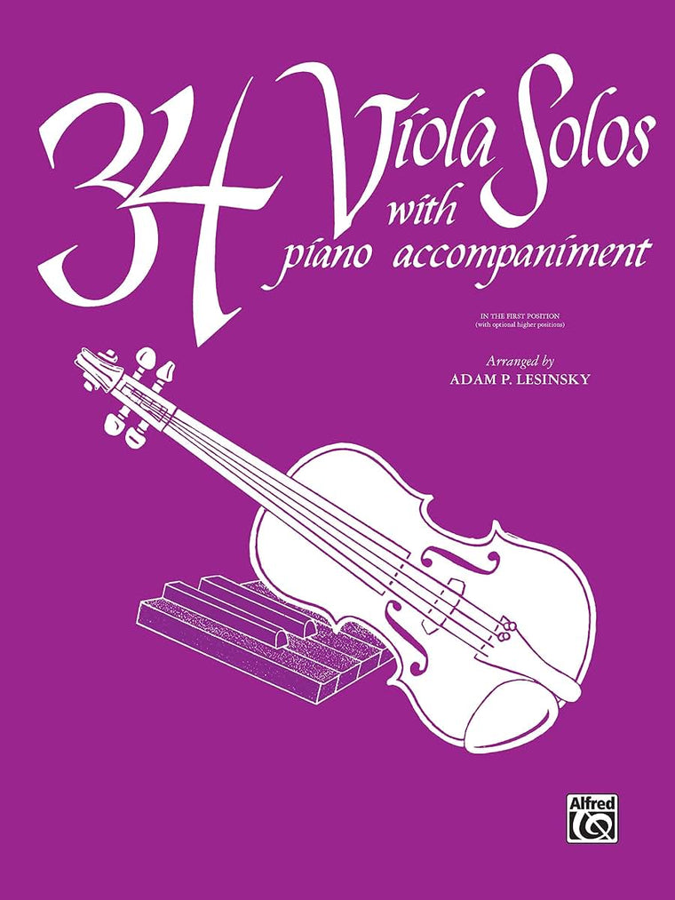 34 Viola Solos: with Piano Acc.