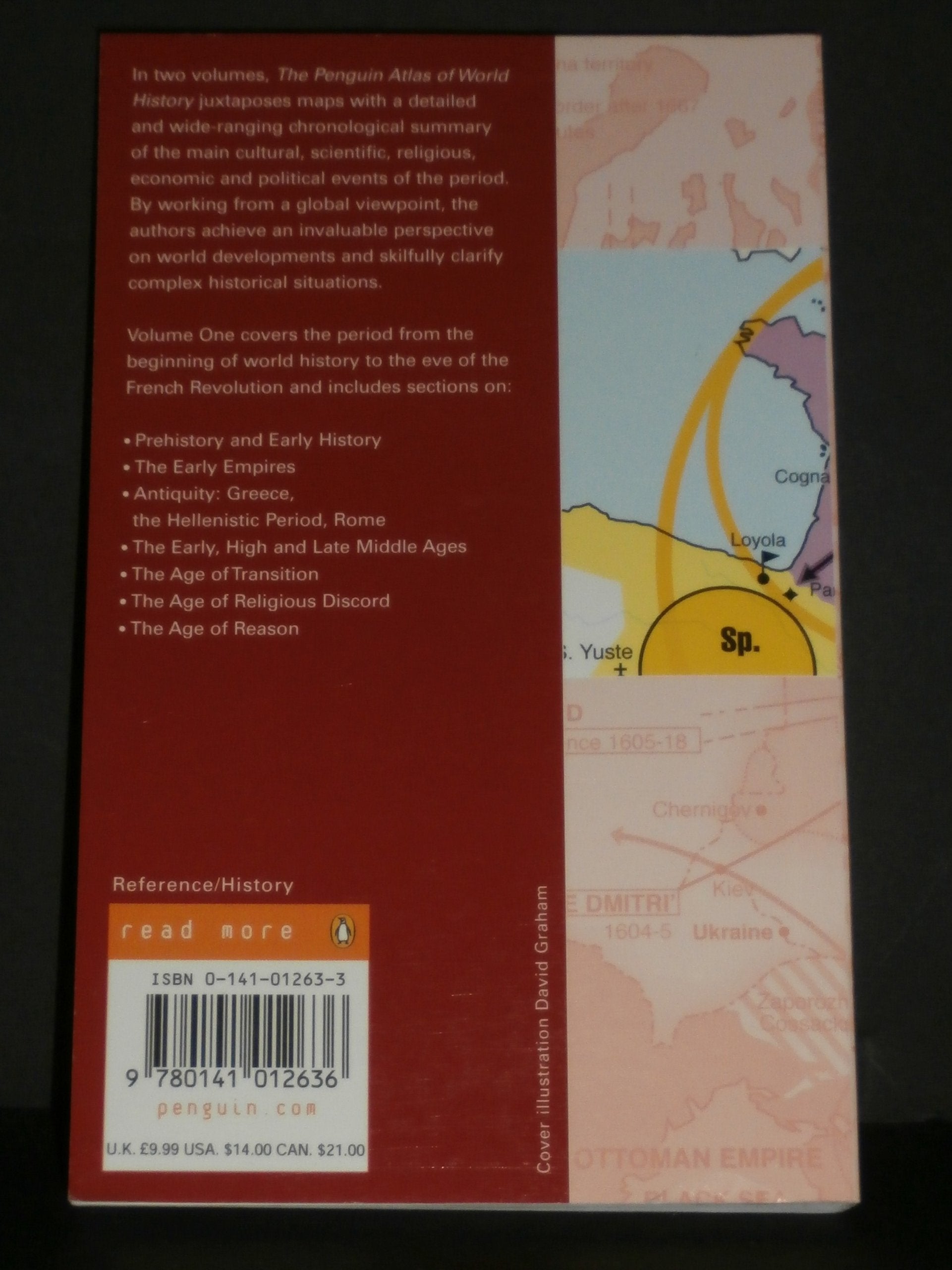 The Penguin Atlas of World History: Volume 1: From Prehistory to the Eve of the French Revolution (Penguin Reference Books)