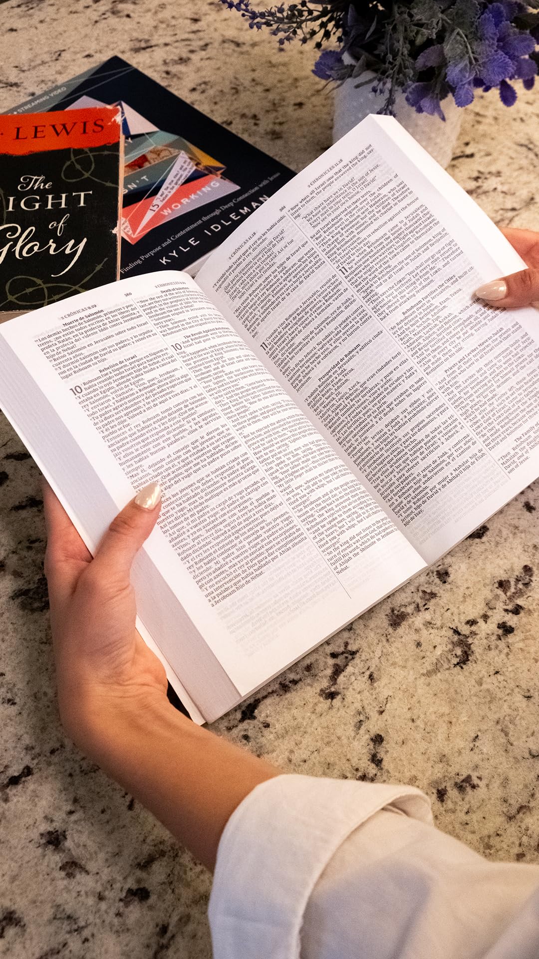 NKJV/RVR, Bilingual Bible, Hardcover / NKJV/RVR Biblia Bilinge, Tapa dura (Spanish Edition)