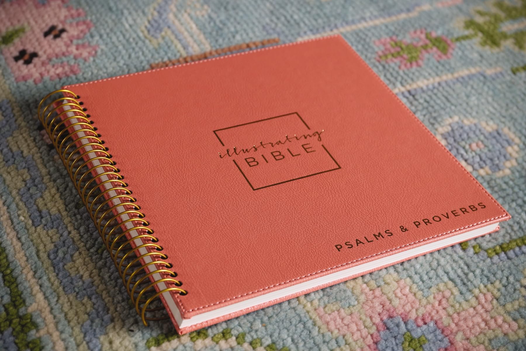 NIV, Spiral-bound Illustrating Bible: Psalms and Proverbs, Leathersoft Spiral, Coral: Draw, Write, and Reflect Your Way Through Scripture