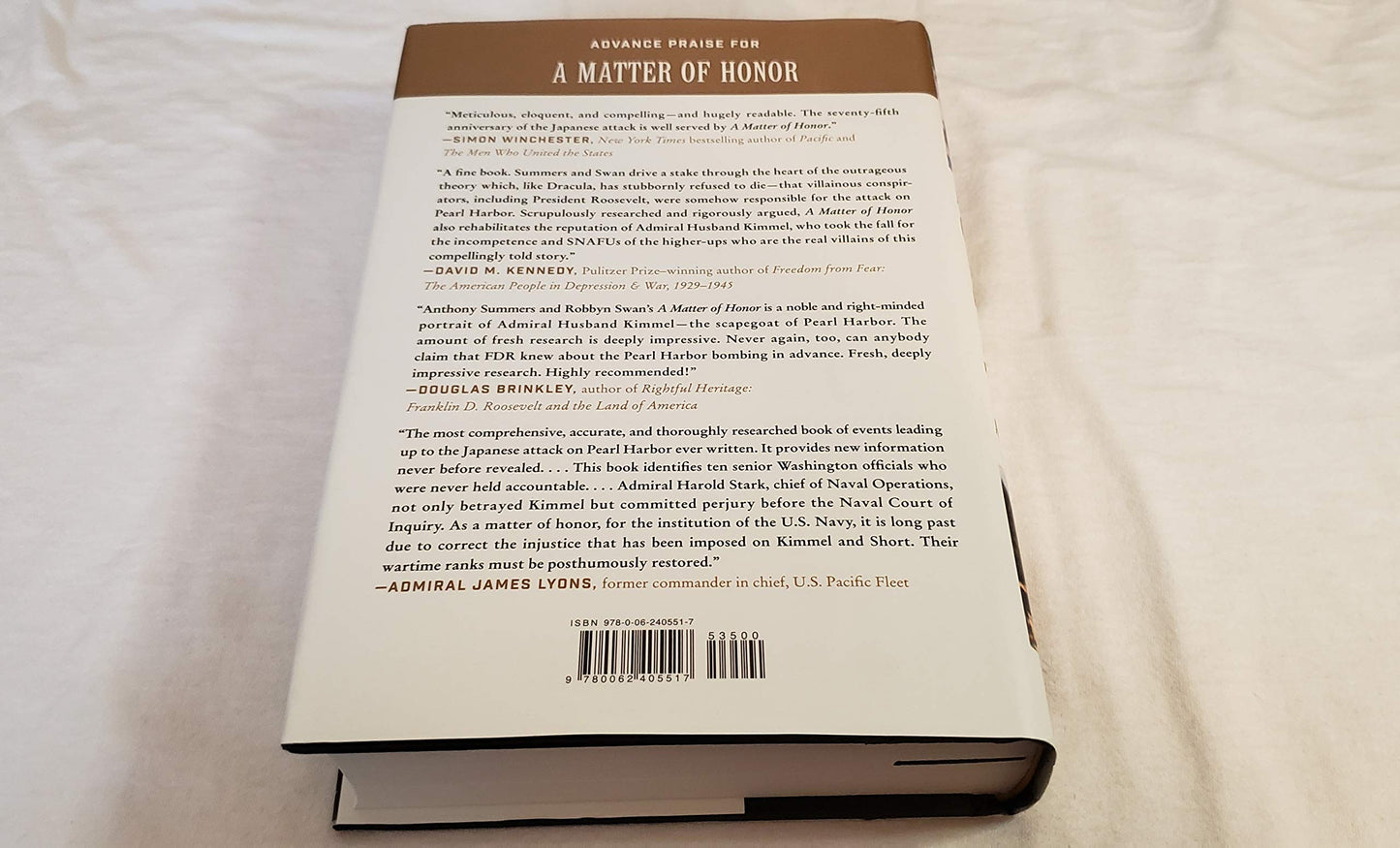 A Matter of Honor: Pearl Harbor: Betrayal, Blame, and a Family Legacy