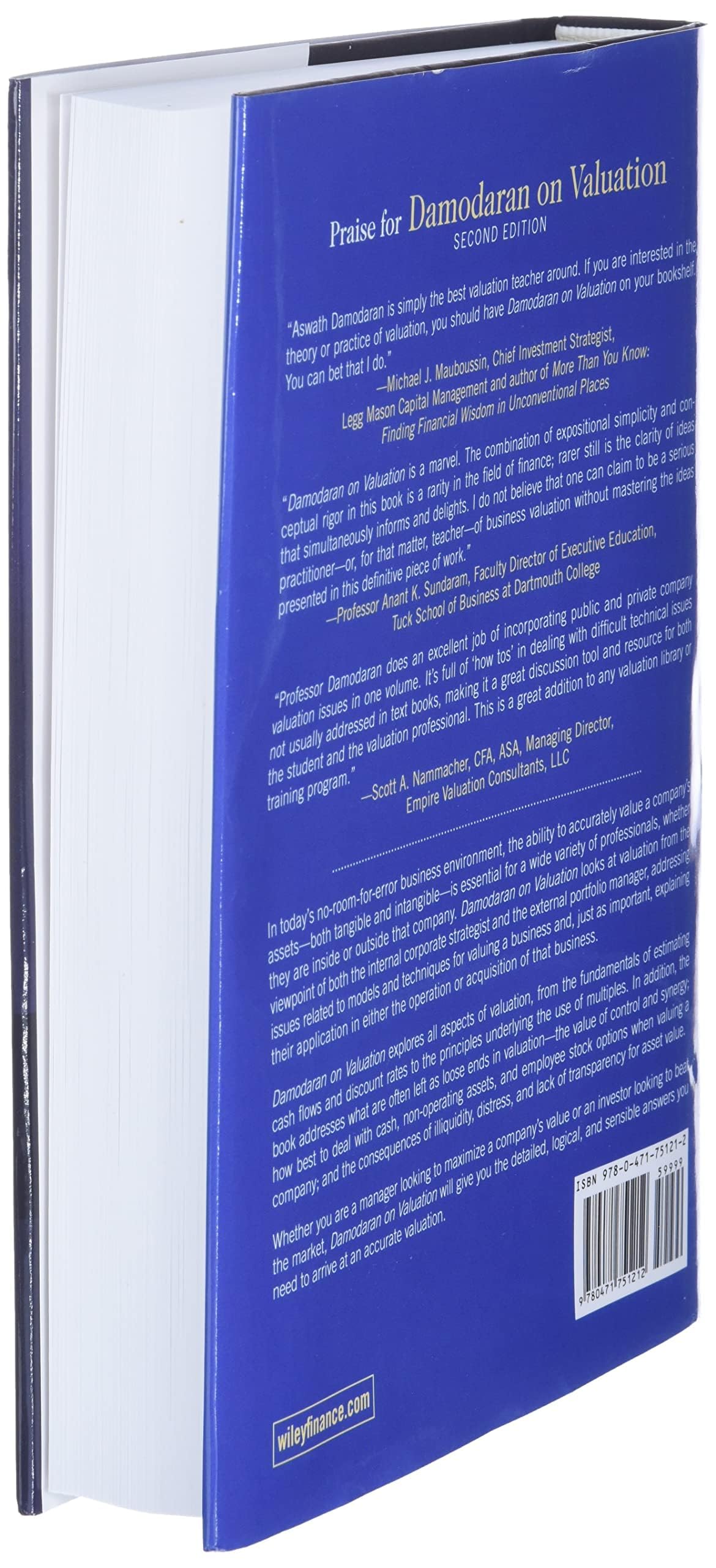 Damodaran on Valuation: Security Analysis for Investment and Corporate Finance (Wiley Finance)