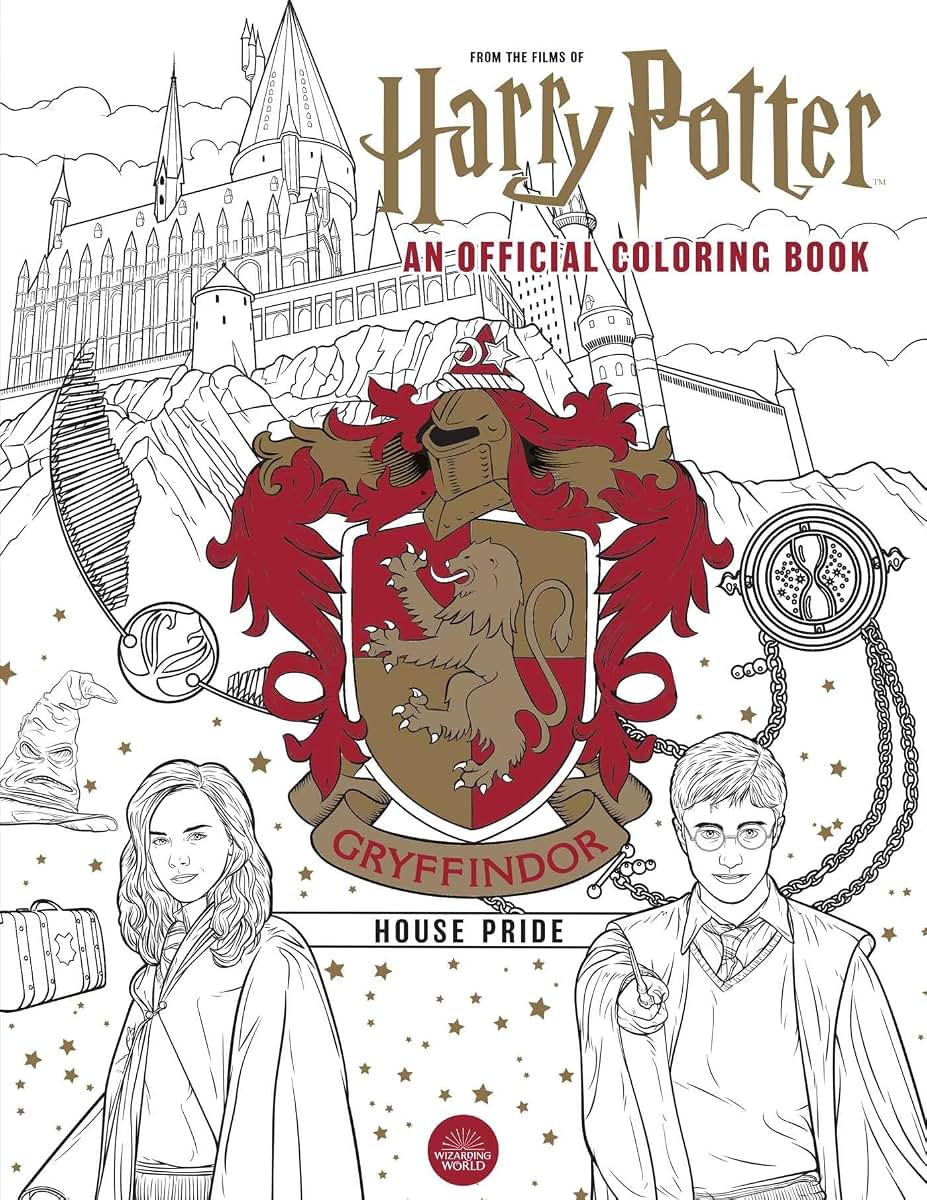 Harry Potter: Gryffindor House Pride: The Official Coloring Book: (Gifts Books for Harry Potter Fans, Adult Coloring Books)