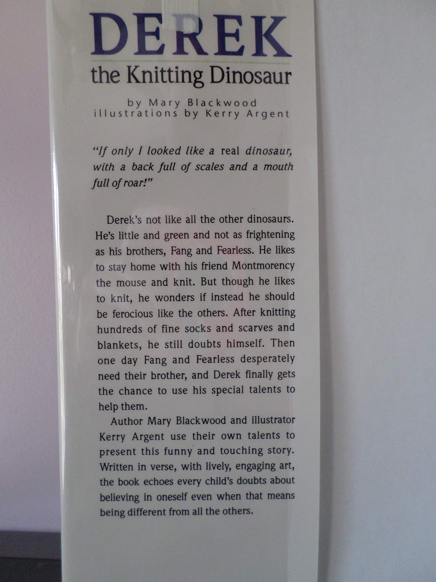 Derek: The Knitting Dinosaur