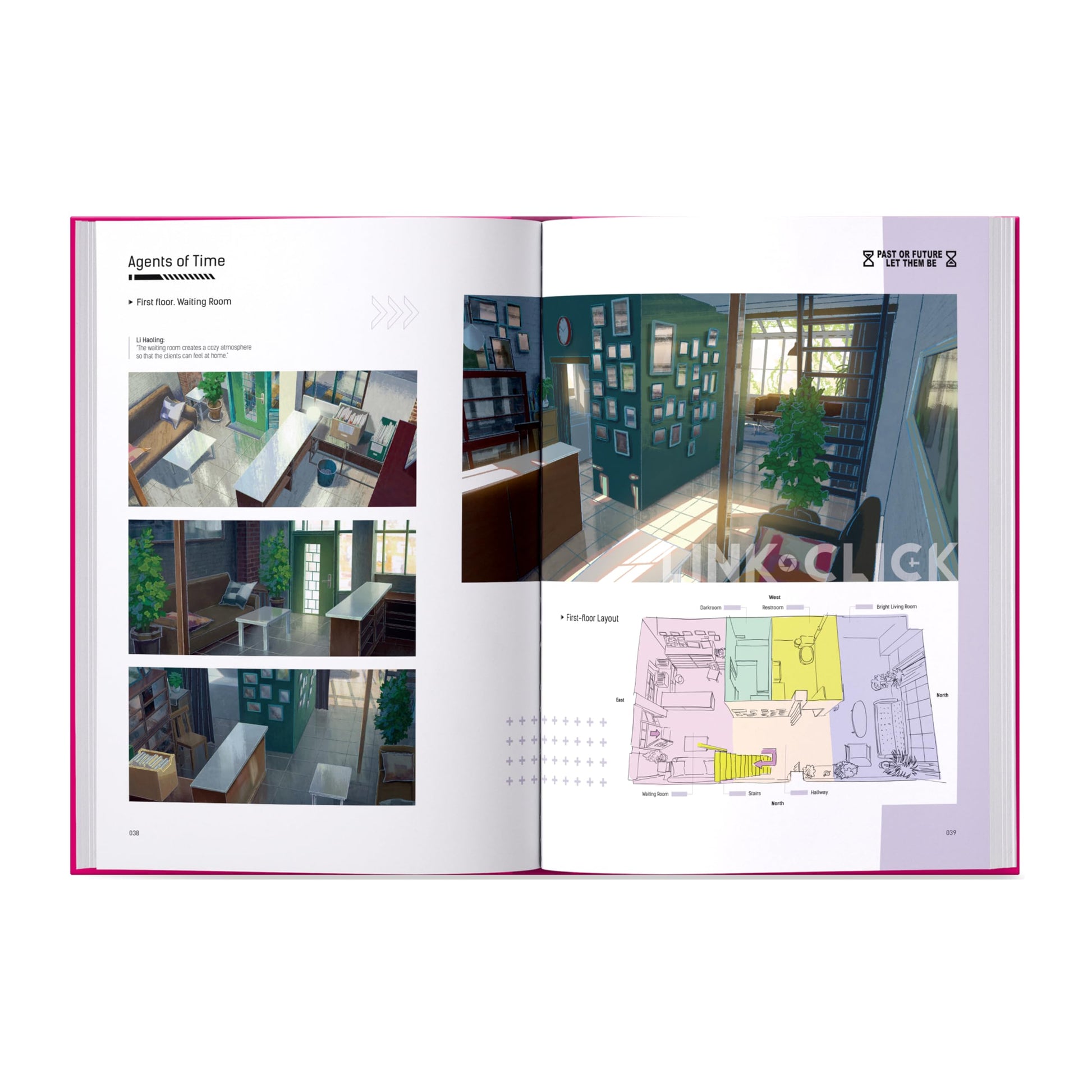 The Art of Link Click: Moments Collector's Edition with Acrylic Standee, 1 Lenticular Postcard, 1 Sticker Pack, 3 Postcards, 1 Mini-Poster, and 1 Filmstrip Bookmark