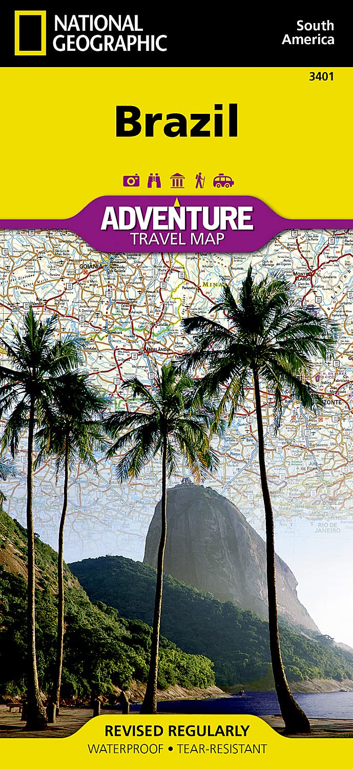 Brazil Map (National Geographic Adventure Map, 3401)