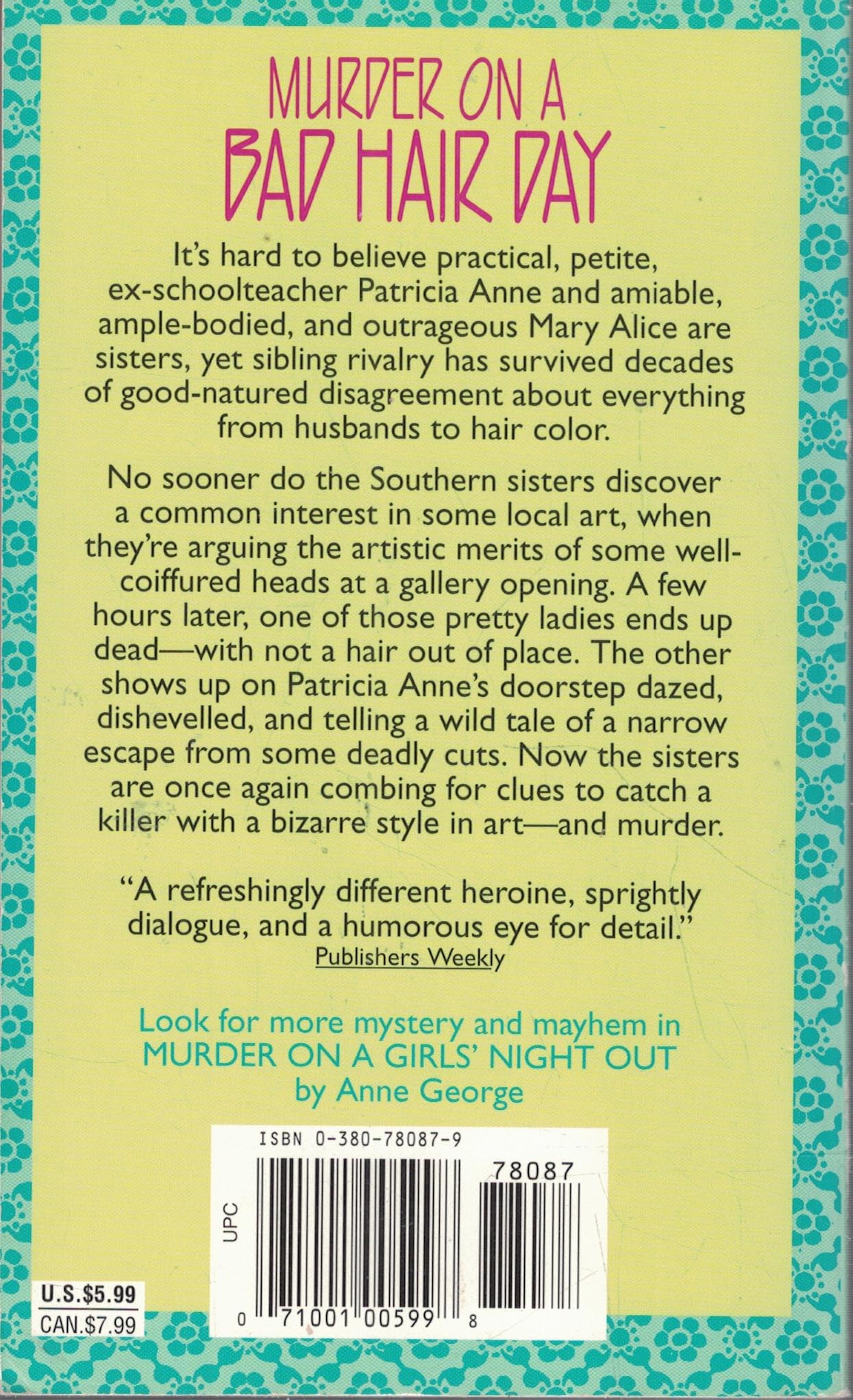 Murder on a Bad Hair Day: A Southern Sisters Mystery (Southern Sisters Mystery, 2)