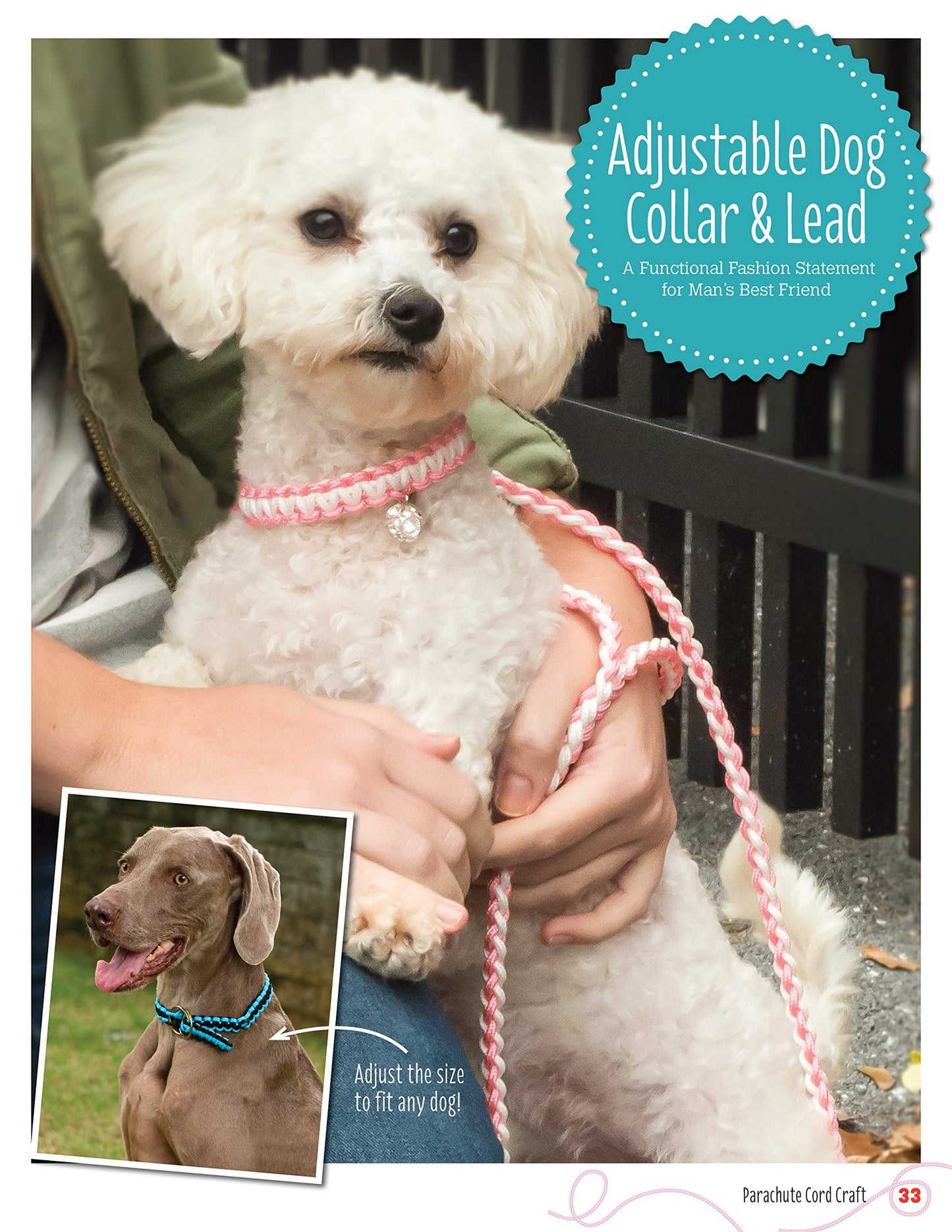 Parachute Cord Craft: Quick & Simple Instructions for 22 Cool Projects (Design Originals) Step-by-Step Directions & Knots for Bracelets, Necklaces, Belts, Lanyards, Dog Collars, Key Fobs, & More