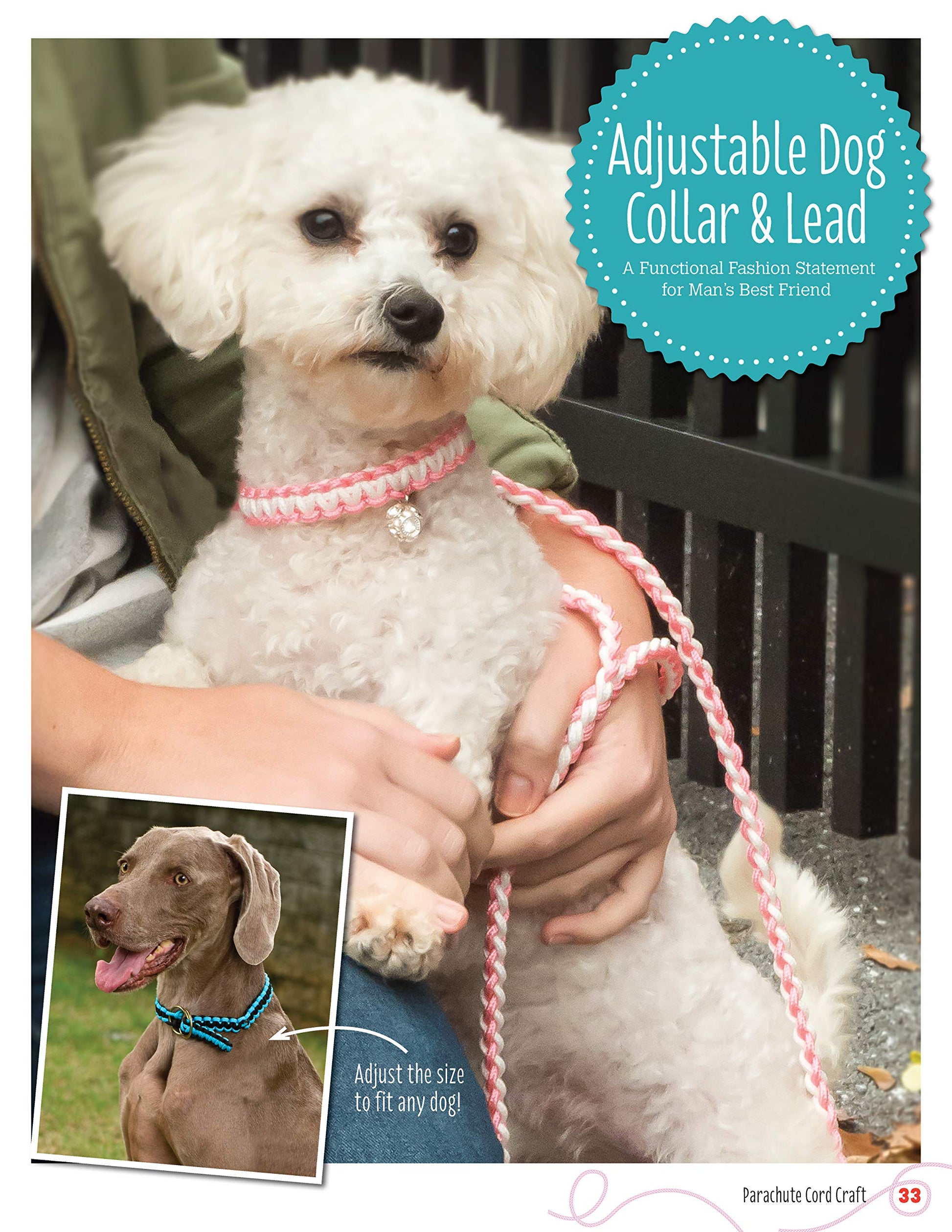 Parachute Cord Craft: Quick & Simple Instructions for 22 Cool Projects (Design Originals) Step-by-Step Directions & Knots for Bracelets, Necklaces, Belts, Lanyards, Dog Collars, Key Fobs, & More