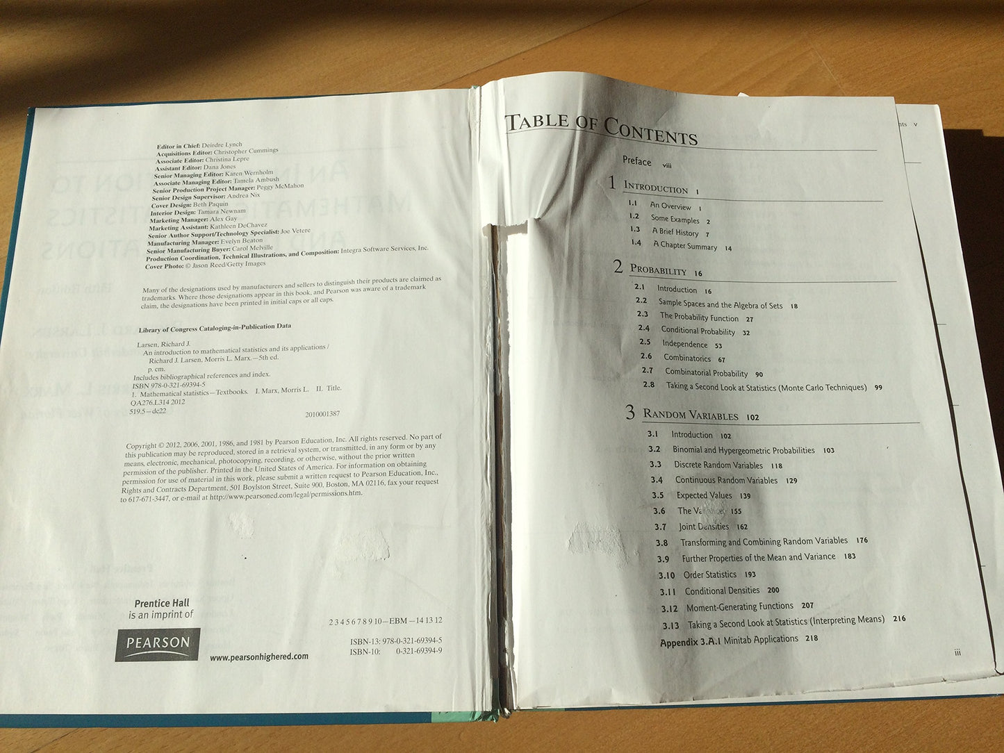 Introduction to Mathematical Statistics and Its Applications