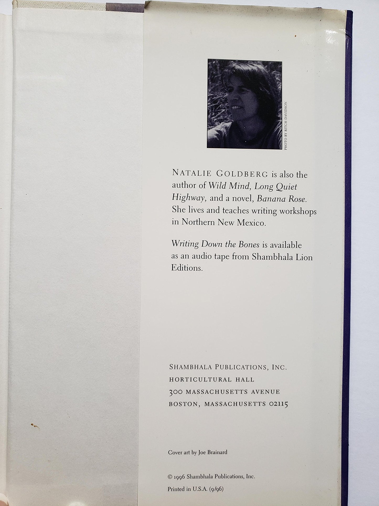 Writing Down the Bones by Natalie Goldberg