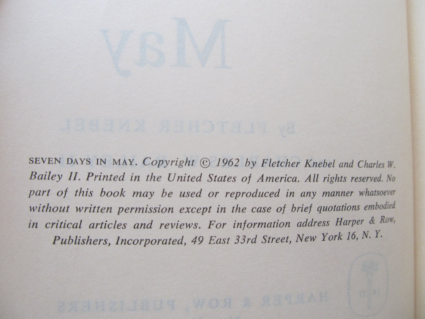 SEVEN DAYS IN MAY
