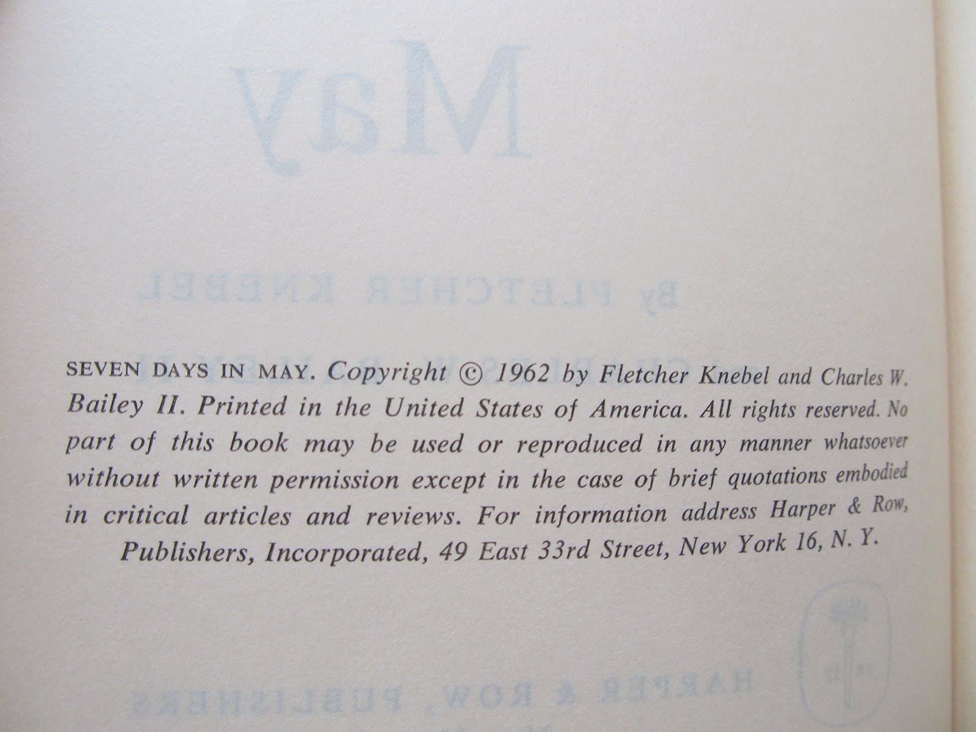 SEVEN DAYS IN MAY
