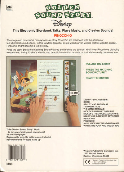 Pinocchio (A Golden Sight and Sound Book)