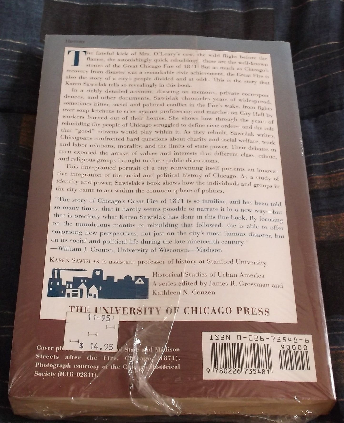 Smoldering City: Chicagoans and the Great Fire, 1871-1874 (Historical Studies of Urban America)