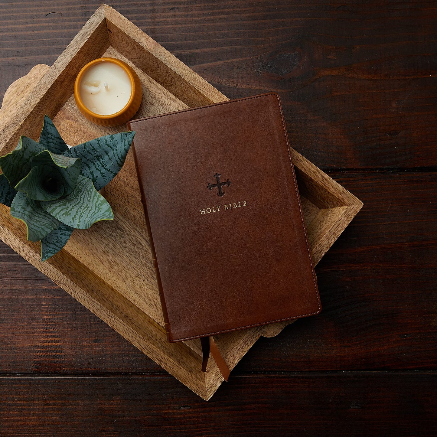 NRSV Catholic Bible Thinline Edition Leathersoft Brown
