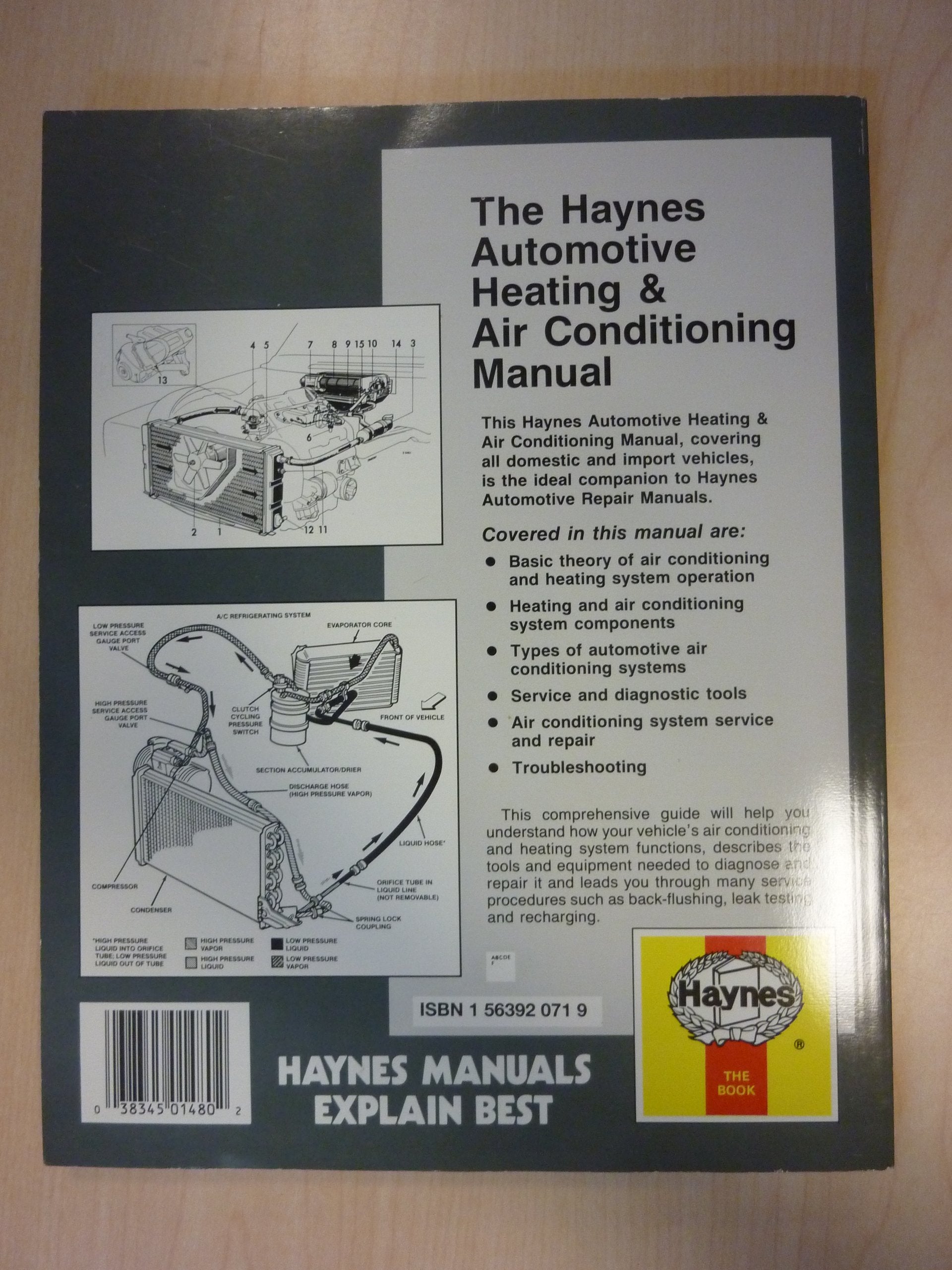 The Haynes Automotive Heating & Air Conditioning Systems Manual: System Maintenance, Troubleshooting, Repair and Specifications (Haynes Automotive Repair Manual Series, No. 10425 (1480))