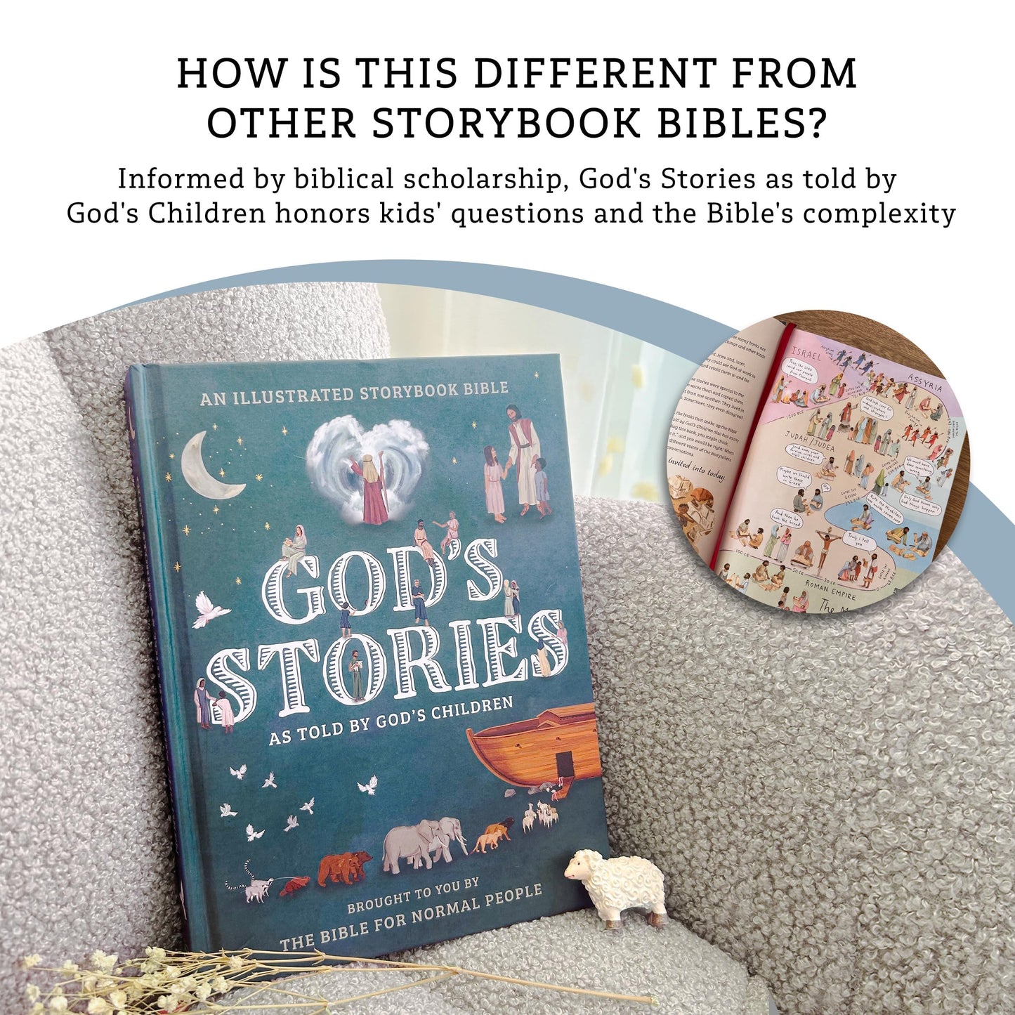God's Stories as told by God's Children - Illustrated Bible Story Book for Children, Kids & Toddlers - Religious Gifts for Christians