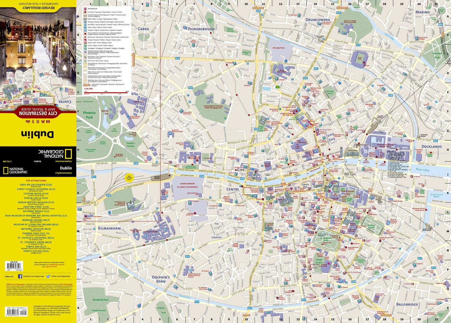Dublin Map (National Geographic Destination City Map)