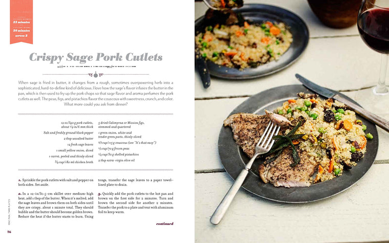 One Pan, Two Plates: More Than 70 Complete Weeknight Meals for Two — back cover