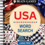 Brain Games - USA Word Search - Large Print (Brain Games Large Print)
