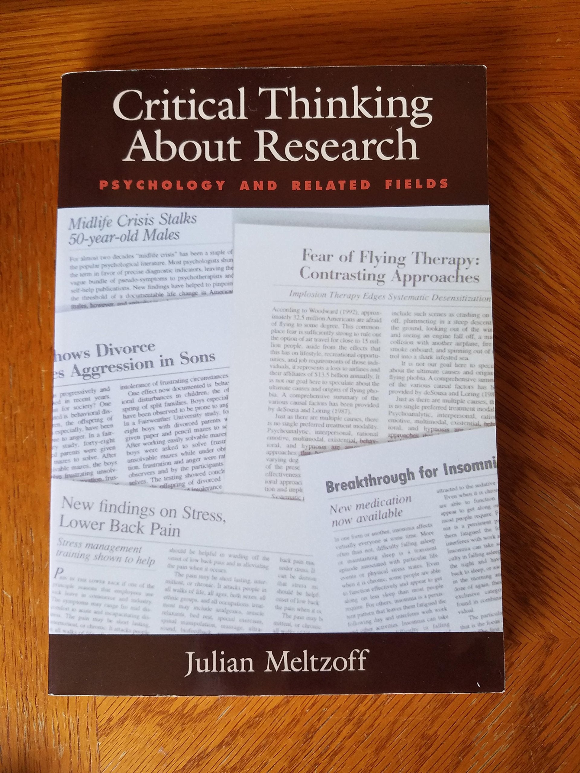 Critical Thinking About Research: Psychology and Related Fields
