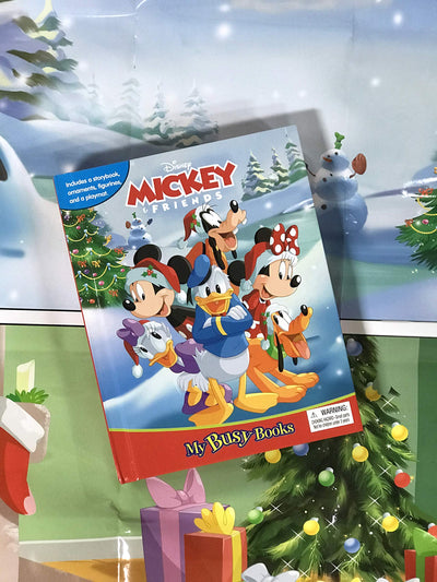 Disney Mickey's Christmas My Busy Books - Storybook, 10 figurines, playmat