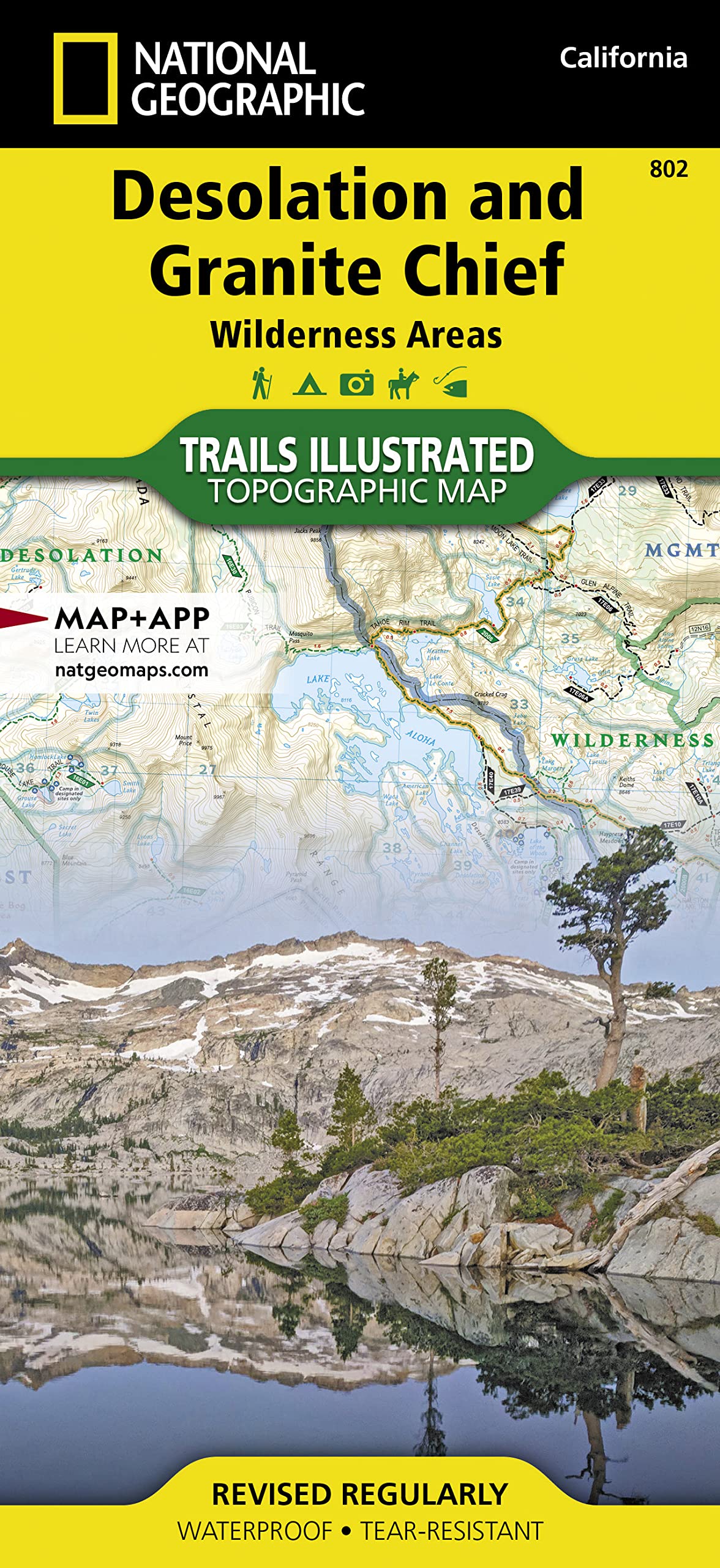 Desolation and Granite Chief Wilderness Areas Map (National Geographic Trails Illustrated Map, 802)