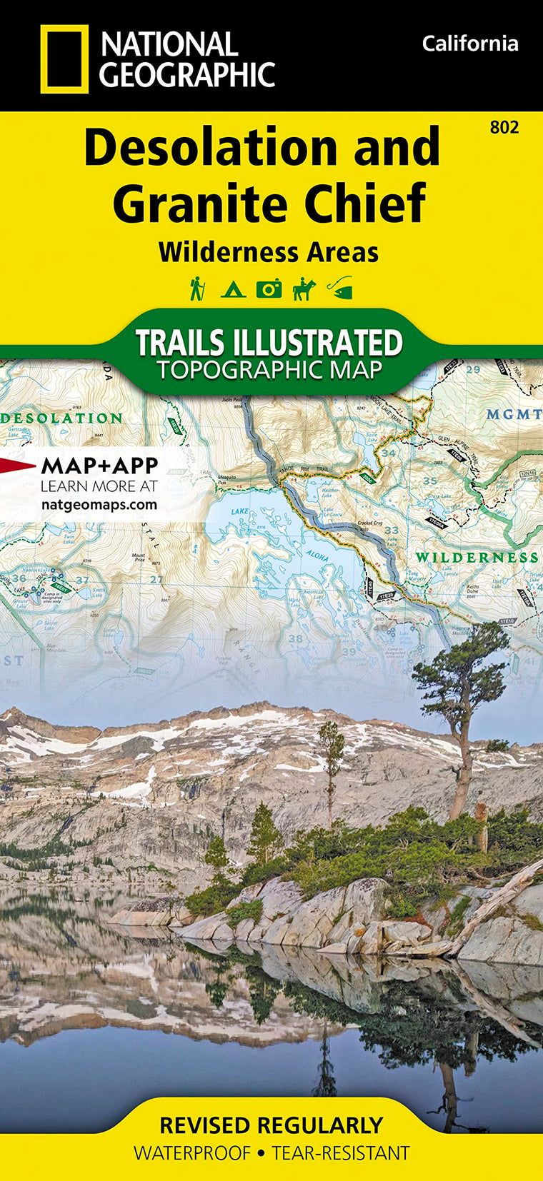Desolation and Granite Chief Wilderness Areas Map (National Geographic Trails Illustrated Map, 802)