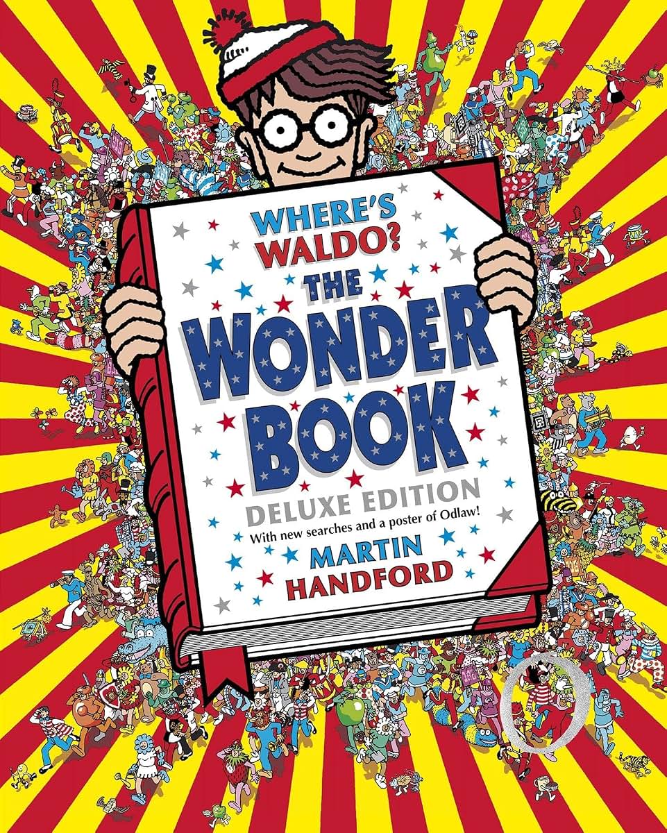 Where's Waldo? The Wonder Book: Deluxe Edition with New Searches and Collectible Poster (A Hidden Object Activity Book with Search & Find Puzzles and Spot-the-Difference Game)