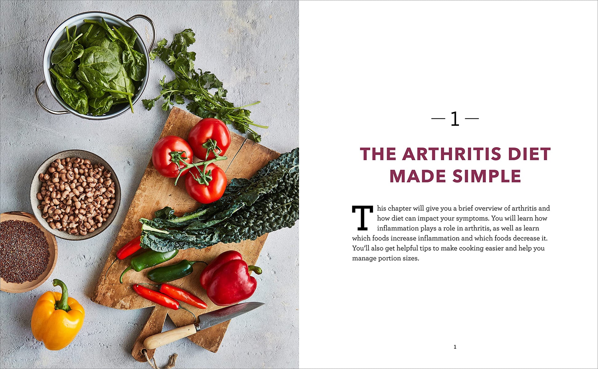 The Easy Arthritis Diet Cookbook: 75 Anti-Inflammatory Recipes to Manage Symptoms