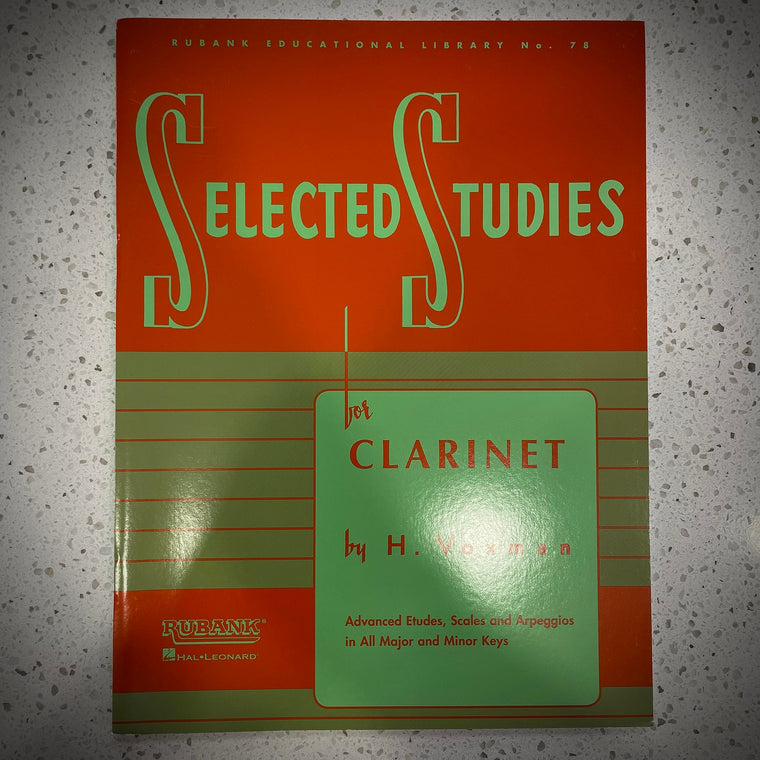 Selected Studies: for Clarinet (Rubank Educational Library)