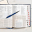 CSB Study Bible, Navy LeatherTouch, Indexed, Red Letter, Study Notes and Commentary, Illustrations, Articles, Word Studies, Outlines, Timelines, Easy-to-Read Bible Serif Type