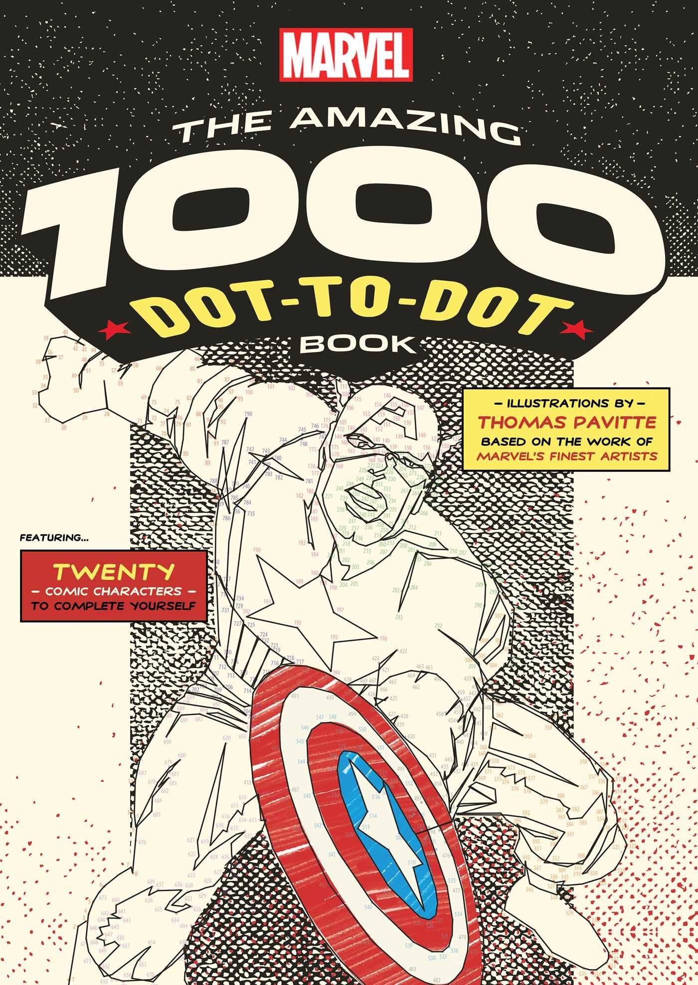Marvel: The Amazing 1000 Dot-to-Dot Book (Numbers will be sm