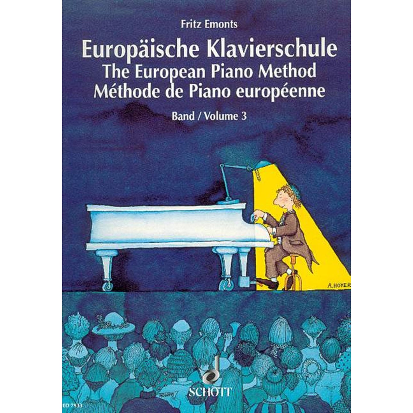 The European Piano Method - Volume 3: German/French/English Book/Online Audio