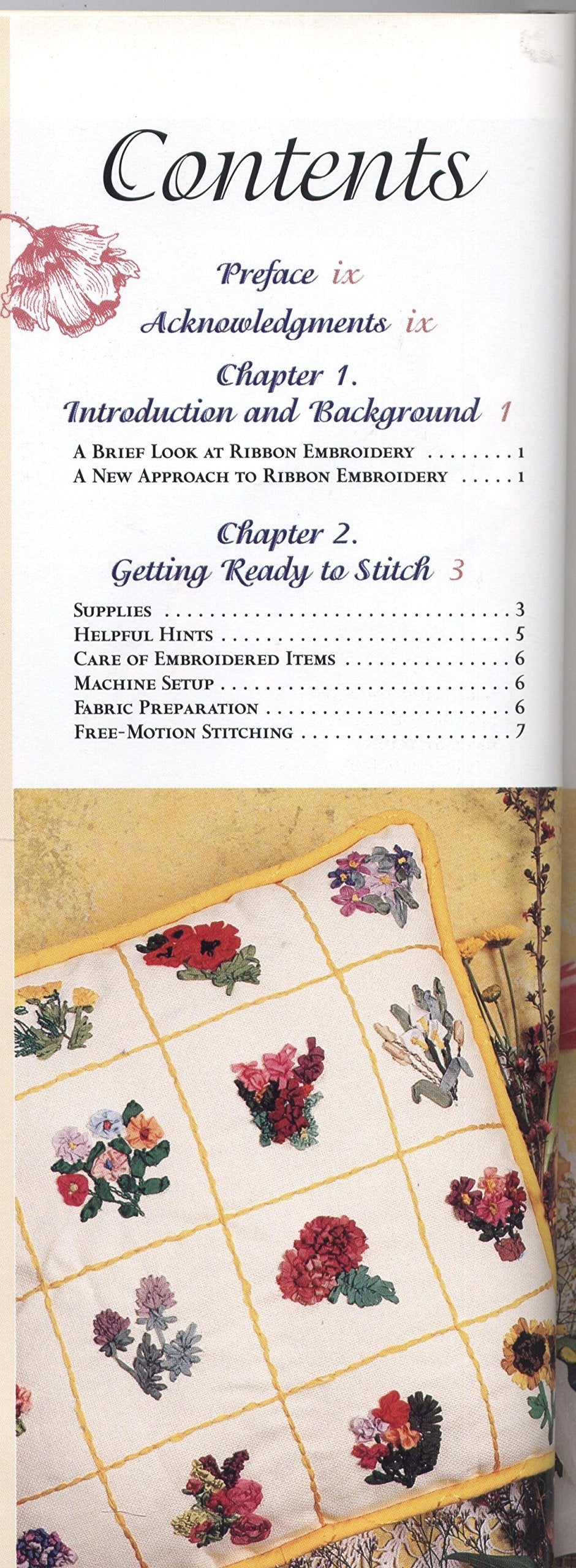 Ribbon Embroidery by Machine