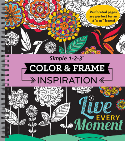 Color & Frame - Inspiration (Adult Coloring Book) by New Sea