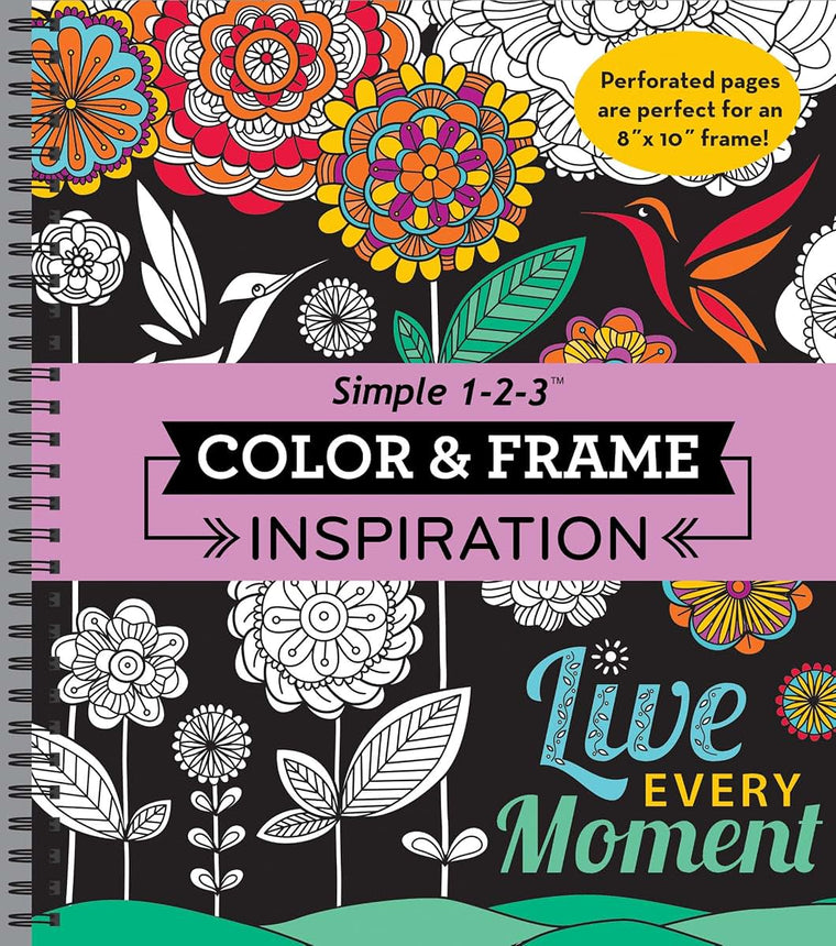 Color & Frame - Inspiration (Adult Coloring Book) by New Sea