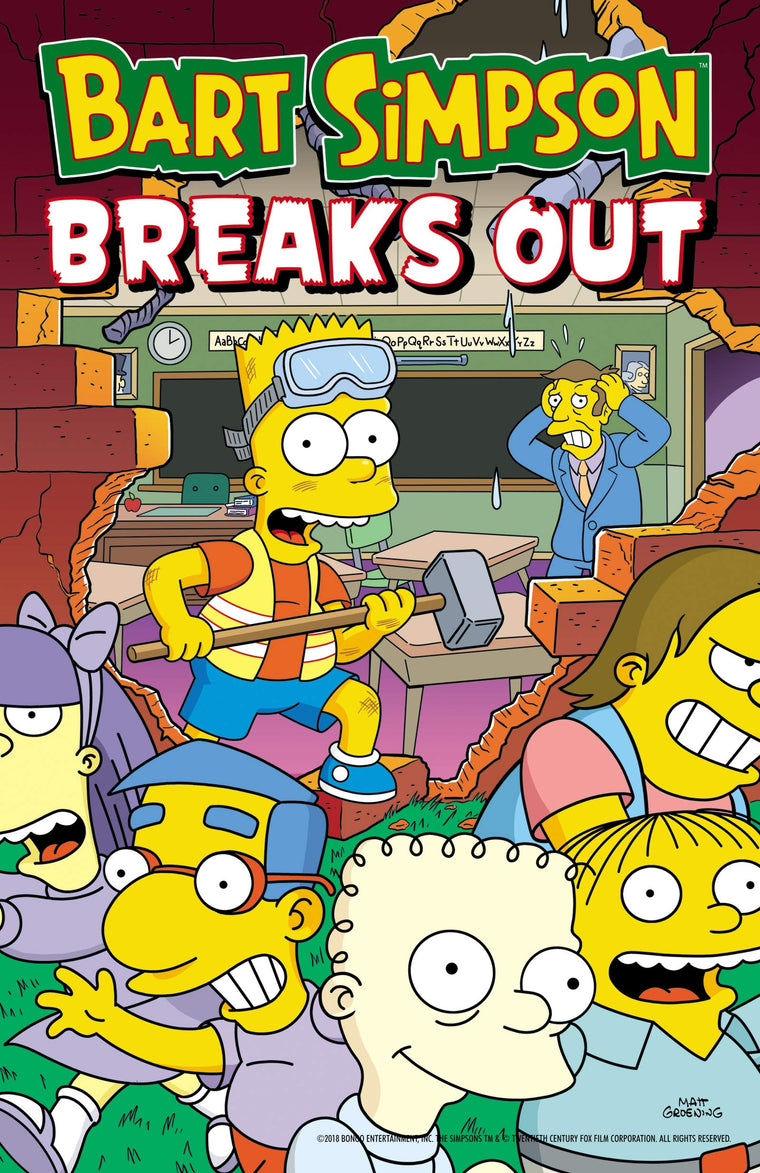 Bart Simpson Breaks Out: An Iconic Graphic Novel of Springfield Mayhem, Pranking, and Bartman Adventures (Simpsons Comics, 11)